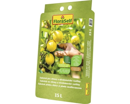 FloraSelf Substrat pentru citrice și plante mediteraneene, 15 litri