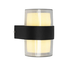 Aplică LED exterior Starke 2x6W 900 lumeni IP54, negru