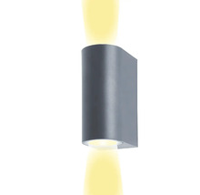 Spot aplicat Starke GU10 max. 2x35W, pentru exterior IP54, metal/gri