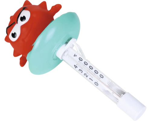 Termometru de baie cu design de broască roșie pentru măsurarea temperaturii