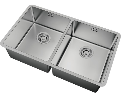 Chiuvetă din oțel inoxidabil cu două cuve