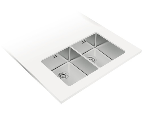 Chiuvetă dublă din oțel inoxidabil pentru bucătărie