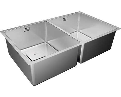 Chiuvetă din oțel inoxidabil cu două cuve