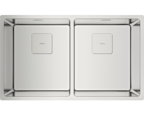 Chiuvetă bucătărie inox cu 2 cuve Teka FlexLinea RS15 2B 740 74x44 cm, fără picurător