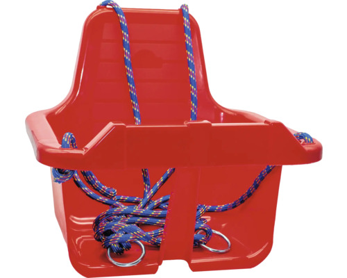 Leagăn copii cu spătar Robentoys plastic 33,5x30x35cm roșu