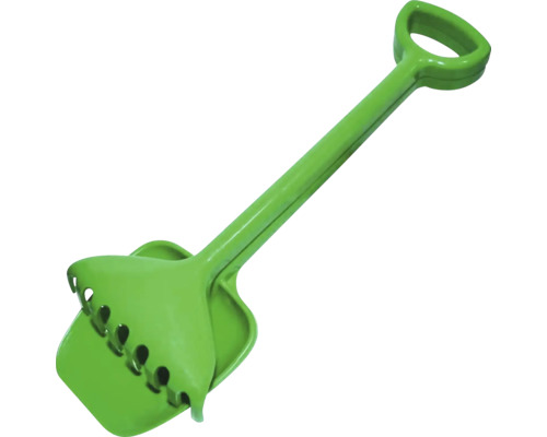 Pălărie de nisip verde din plastic cu mâner