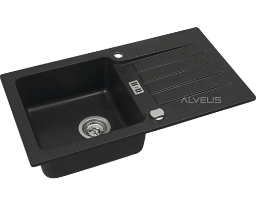 Chiuvetă din fontă minerală cu zonă de scurgere