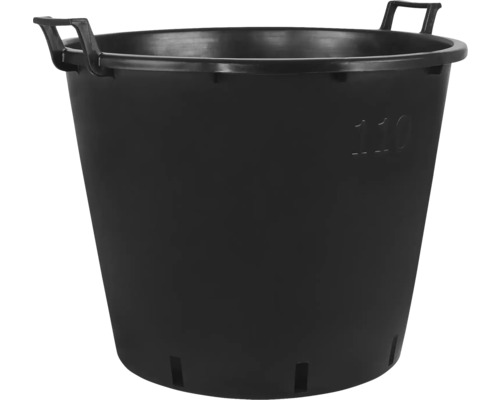 Container pentru plante plastic Ø 65 cm H 50 cm negru