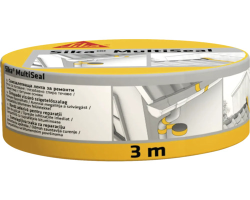Bandă bituminoasă autoadezivă Sika Sikamultiseal gri 50 mm 3 m Bandă de etanșare Sika MultiSeal, rolă de trei metri