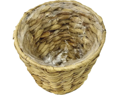 Coș împletit pentru plante cu inserție de plastic