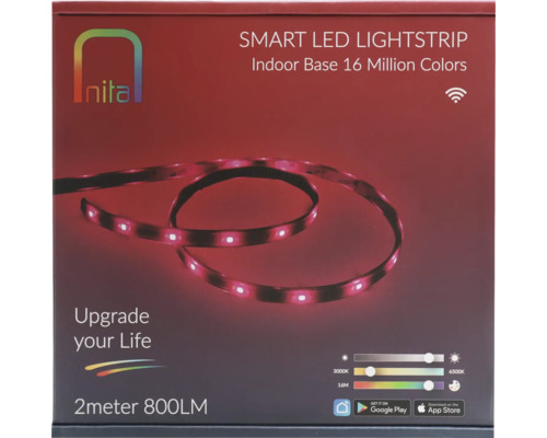 Ambalaj bandă LED inteligentă pentru interior cu 16 milioane de culori.
