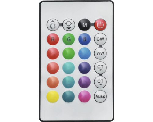 Telecomandă cu butoane pentru controlul efectelor de lumină și a culorii