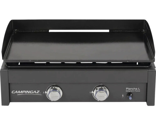 Grătar pe gaz Campingaz Plancha L cu două arzătoare și regulator de temperatură