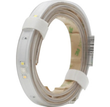 Bandă LED rulată și fixată