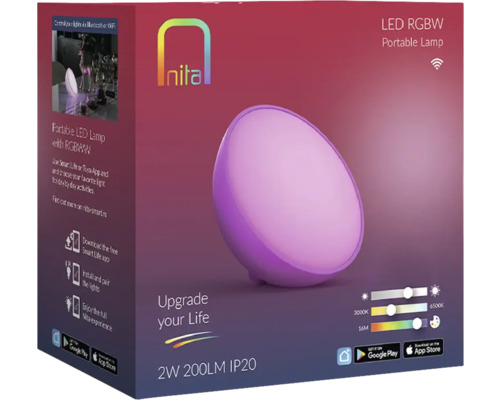 Ambalajul unei lămpi portabile cu LED RGBW