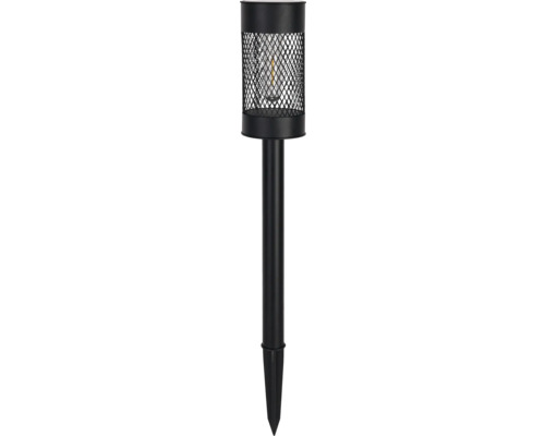 Lampă solară cu LED 2 lumeni 2700K 50,8cm, plastic negru