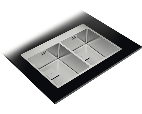 Chiuvetă din oțel inoxidabil cu două cuve