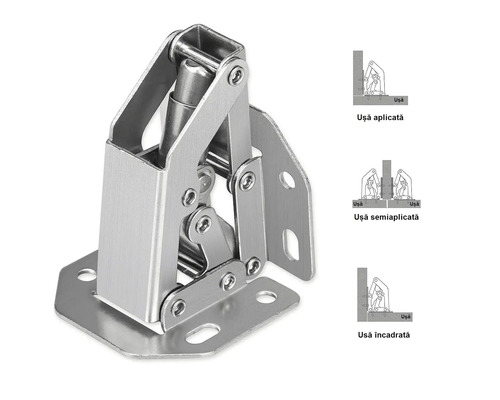 Balama de mobilier cu instrucțiuni de montaj