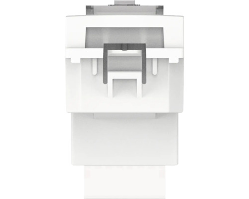 Imagine detaliată a unei cutii de montaj încastrată, de culoare albă