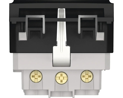 Prim-plan cu un întrerupător electric cu borne cu șurub