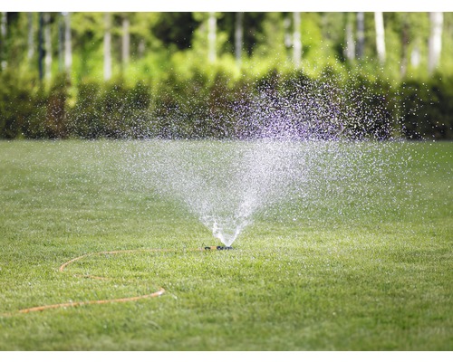 Aspersor irigând gazonul