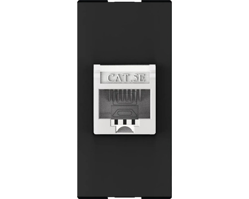 Priza de rețea CAT 5E în negru
