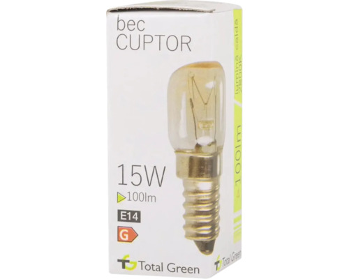 Bec pentru cuptor 15 W cu soclu E14