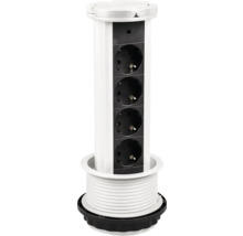 Multipriză electrică încastrabilă Entac 4 posturi, 4xCP contact de protecție