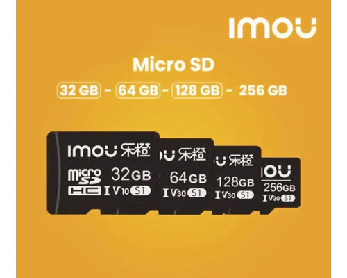 Carduri de memorie Imou Micro SD cu 32 GB, 64 GB, 128 GB și 256 GB