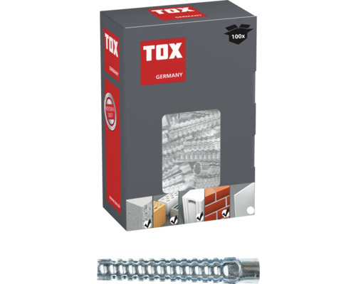 Dibluri metalice cu gheară fără șurub Tox Dübel Tiger 8x60 mm, 100 bucăți, pentru BCA