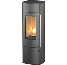 Șemineu cu geam și foc de lemne