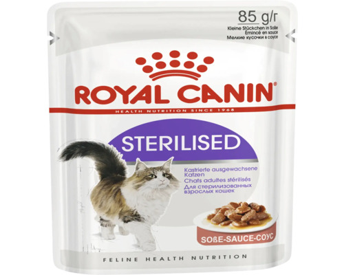 Hrană umedă pentru pisici Royal Canin Sterilised Adult 85 g Hrană pentru pisici Royal Canin pentru pisici adulte sterilizate, 85 de grame