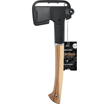 Topor Fiskars cu mâner din lemn și protecție pentru lamă