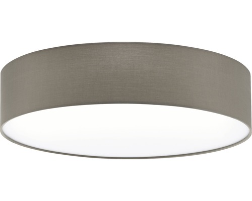 Lumină de plafon rotundă cu abajur din material textil