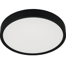 Lumină de tavan rotundă cu ramă neagră