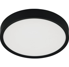 Lumină de tavan rotundă cu ramă neagră