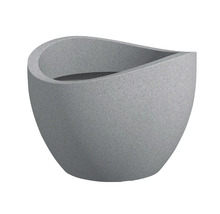 Ghiveci de flori gri cu design original