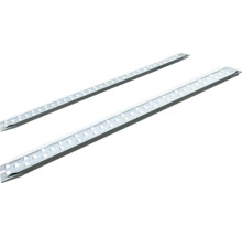 Două rampe de încărcare din aluminiu cu găuri