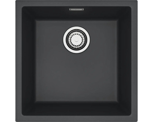 Chiuvetă din granit de formă pătrată cu garnitură de scurgere