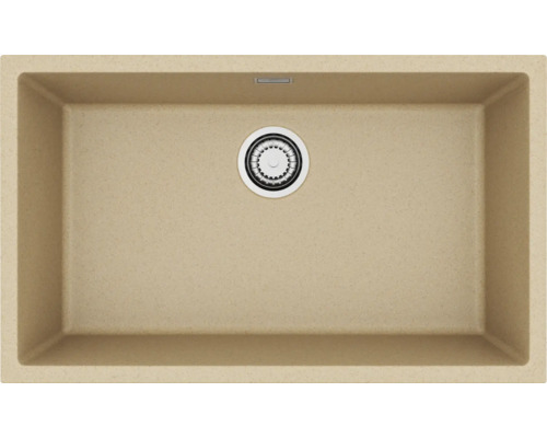 Chiuvetă din compozit de cuarț cu armătură de scurgere