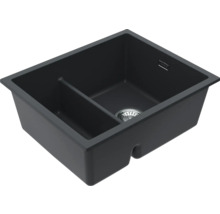 Chiuvetă bucătărie granital cu o cuvă ALVEUS Omni 50, 45x55 cm, negru mat
