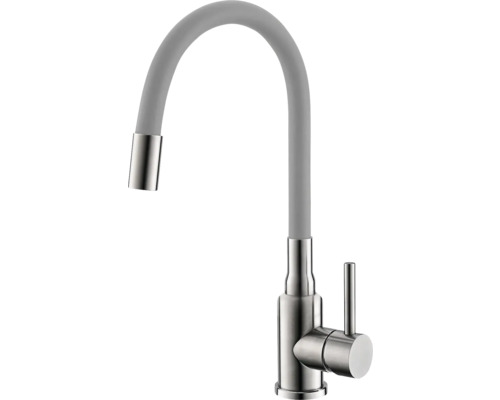Baterie de bucătărie cu gât flexibil