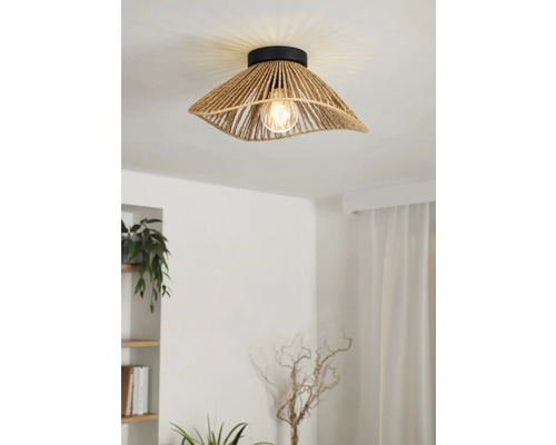 Plafonieră Lavister E27 max. 1x60W, natur/hârtie