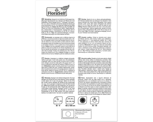 Informații despre planta de sparanghel cu instrucțiuni de plantare și pașaport de plantă