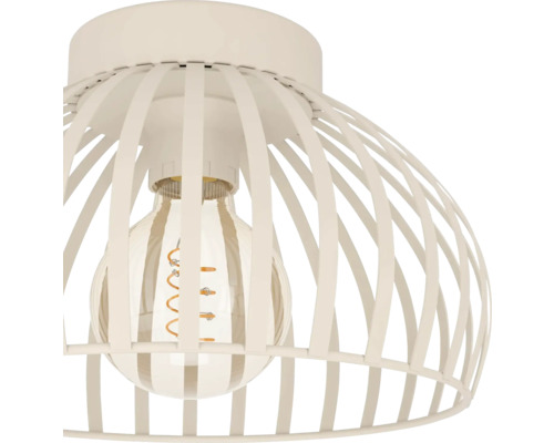 Lumină de plafon cu abajur din fâșii metalice și bec