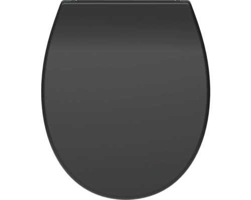 Capac WC cu închidere lentă form&style Bathala duroplast negru 45,2x38 cm Scaun de toaletă negru din plastic