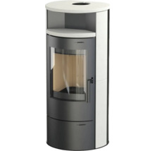 Șemineu cu fereastră și compartiment pentru lemne