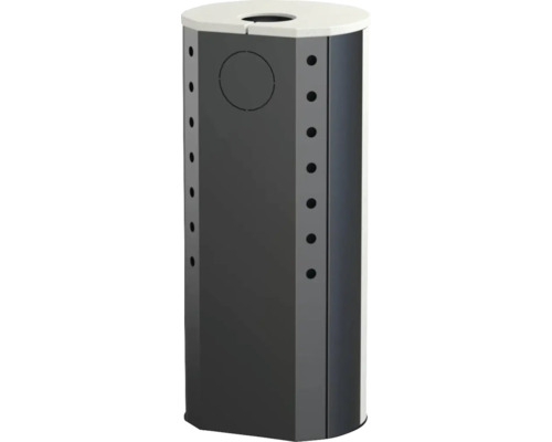 Coș de gunoi metalic cu deschidere în partea de sus