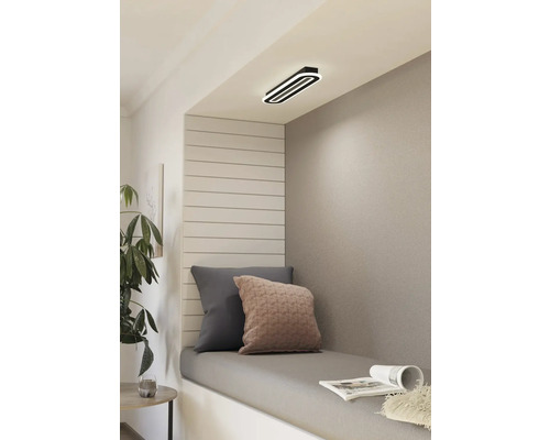 Plafonieră cu LED integrat Macchioni 20W 2360 lumeni 2700-6500K, negru efect cristal, cu telecomandă Plafonieră cu LED integrat Macchioni 20W 2360 lumeni 2700-6500K, negru efect cristal, cu telecomandă