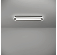 Plafonieră ovală cu LED, cu design cu inel dublu